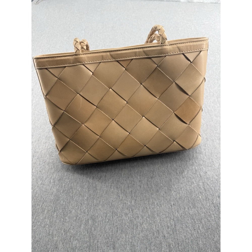 Bembien Small Leather Trim Canvas Bag Purse Womens